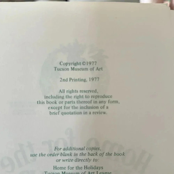 *Final Price* Home for the Holidays by Tucson Museum of Art 1977 Vintage GUC - Picture 5 of 9